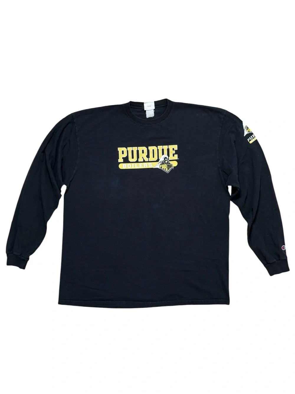 Champion Vintage Purdue Shirt Long Sleeve T-Shirt Tee Boilermakers 2XL XXL
